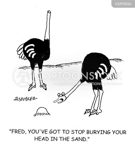 Burying Your Head In The Sand Cartoons And Comics Funny