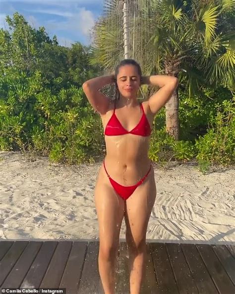 Camila Cabello Gets Hot As She Shows Off Her Curves In Bikini As She Shower Outside Oltnews