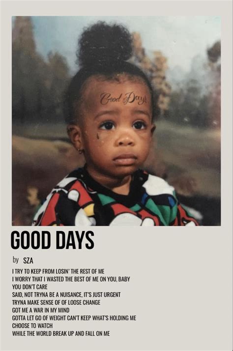 Good Days Music Poster Ideas Music Cover Photos Music Album Cover