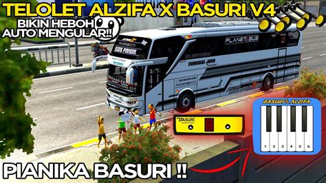 Bus Tj Kids Panda🐼 Pesona Basuri Alzifa X Basuri V3😍 Youtube