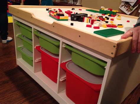 Organize Your Space With A Lego Table With Storage Home Storage Solutions