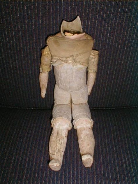 Antique Kid Leather Jointed 12 Inch Doll Body For Repair