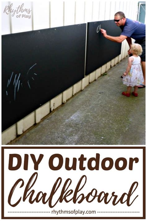 Diy Outdoor Chalkboard For Backyards And Patios In 2020 Outdoor