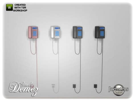 The Sims Resource Demez Study Wall Phone Deco