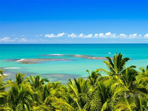 Brazil Mirror Beach Near Trancoso 2017 Bing Desktop Wallpaper Preview
