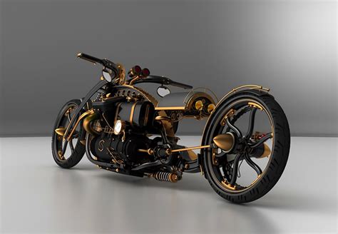 Black Widow Steampunk Chopper By Solifague Design Bike Des Flickr