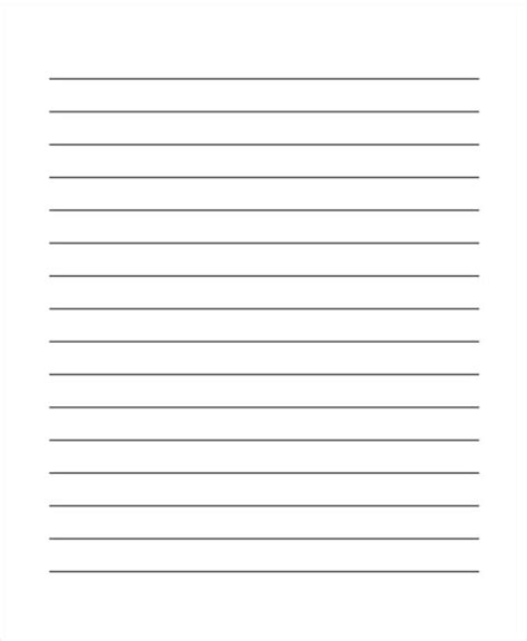 Free Printable Lined Writing Paper Printable Templates