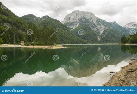 Lago Del Predil Predil Lake Italy Stock Photo Image Of Nature Lake