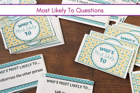 400 Whos Most Likely To Questions Printable Cards