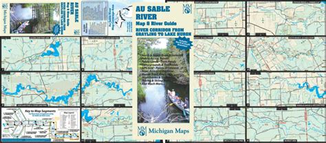 Au Sable River Map And River Guide Michigan Maps