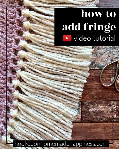 Video Tutorial How To Add Fringe To A Crochet Project In 2020