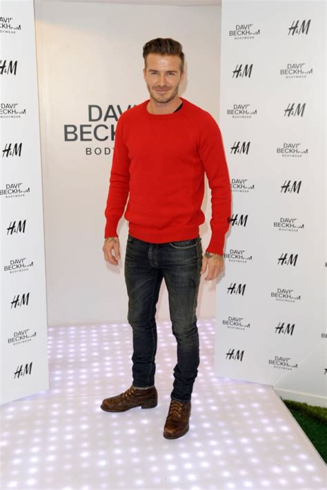 David Beckham At His Handm Bodywear Launch Models And Designers At