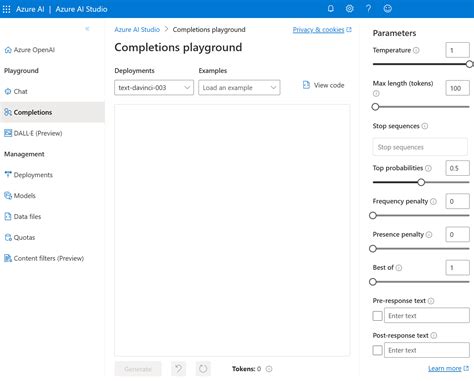 Quickstart Deploy A Model And Generate Text Using Azure OpenAI