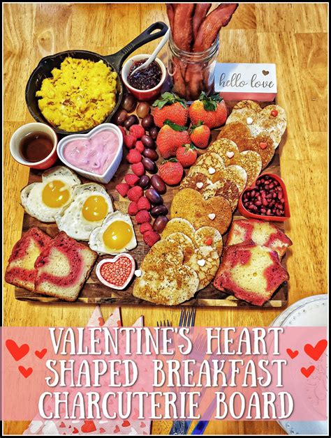 Valentines Day Breakfast Charcuterie Board