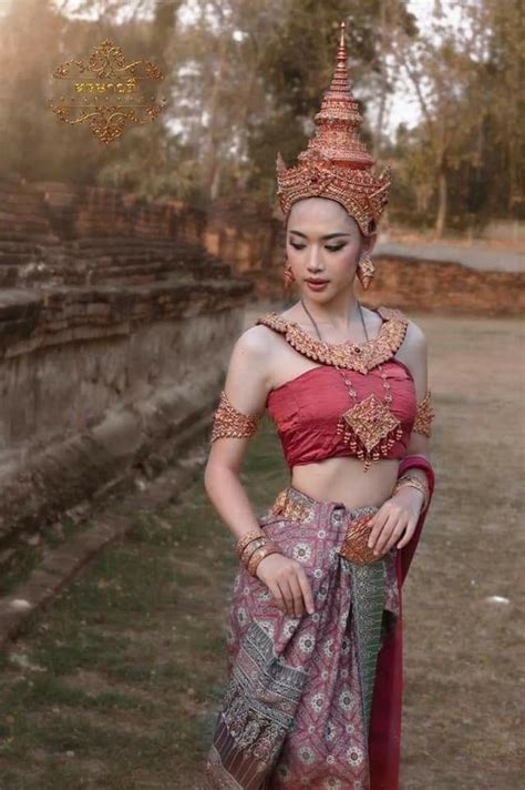 🇹🇭thai s traditional clothing during ayutthaya period ชุด สไตล์ไทย นางแบบ