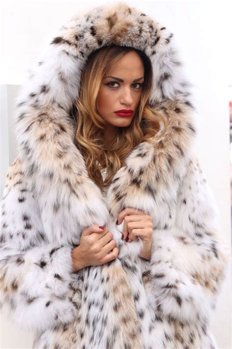 Pelz Pelzmantel Mantel Luchs Fur Coat Lynx Pelliccia Fourrure Lince