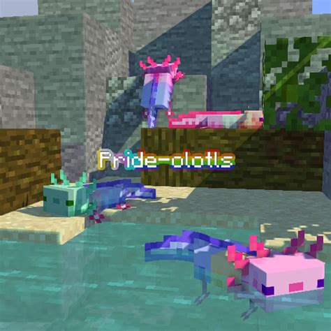 Pride Axolotls Minecraft Texture Pack