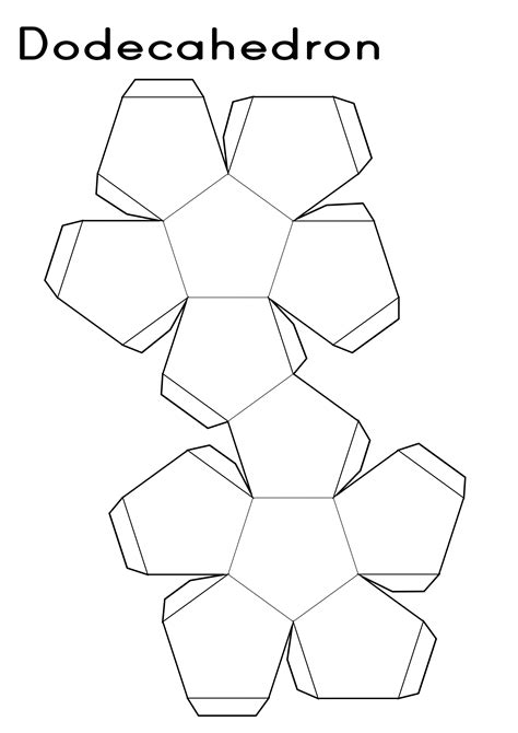 A geometric net is flat or 2d model, of a 3d shape. Printable Shape Nets | Activity Shelter