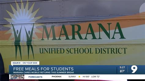 Marana Cares Mobile Offering Students Free Meals This Summer