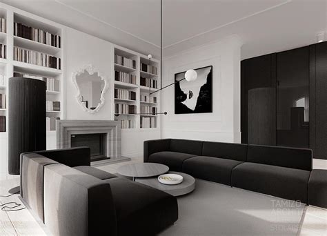 Monochrome Living Room Decor Interior Design Ideas