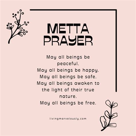 The Metta Prayer Of Loving Kindness