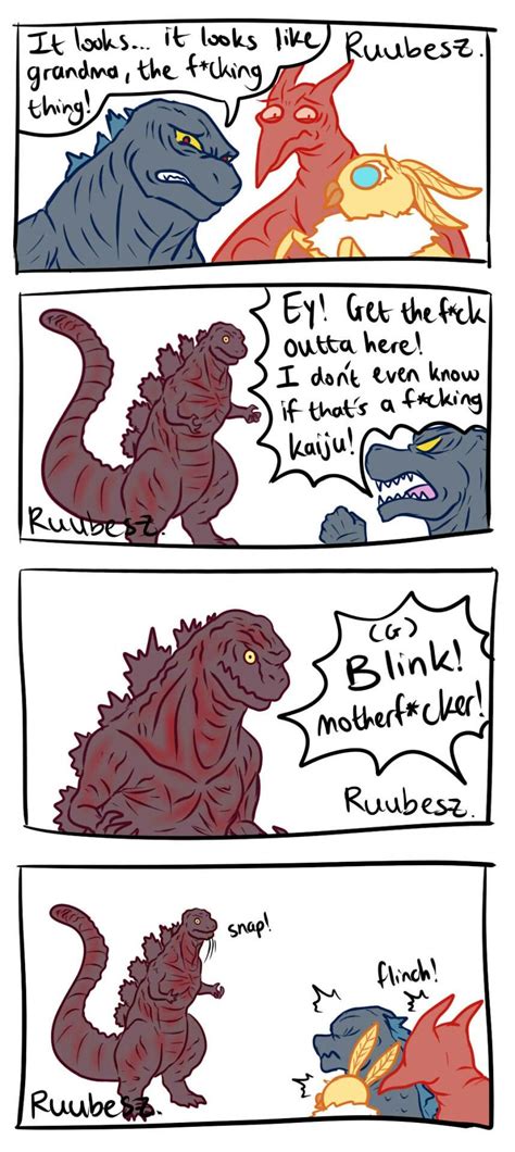 Pin By ç¶å ç´ On Godzilla Godzilla Funny Godzilla Godzilla Comics