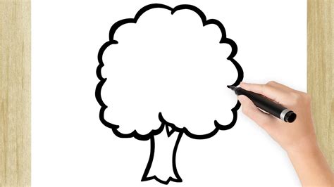 How To Draw A Super Easy Tree