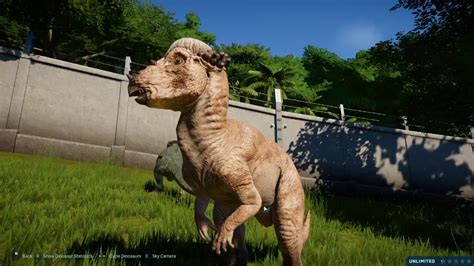 Jurassic World Evolution Pachycephalosaurus Sounds Youtube