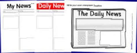 11 kids newspaper templates free sample example format download. Printable Newspaper Templates from SparkleBox