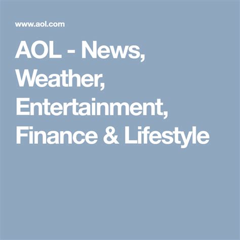 Aol News Weather Entertainment Finance And Lifestyle Entertainment