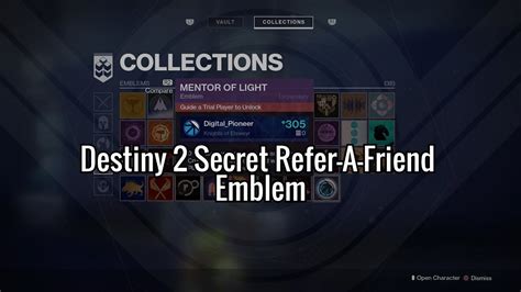 Destiny 2 Secret Free Trial Emblem Youtube