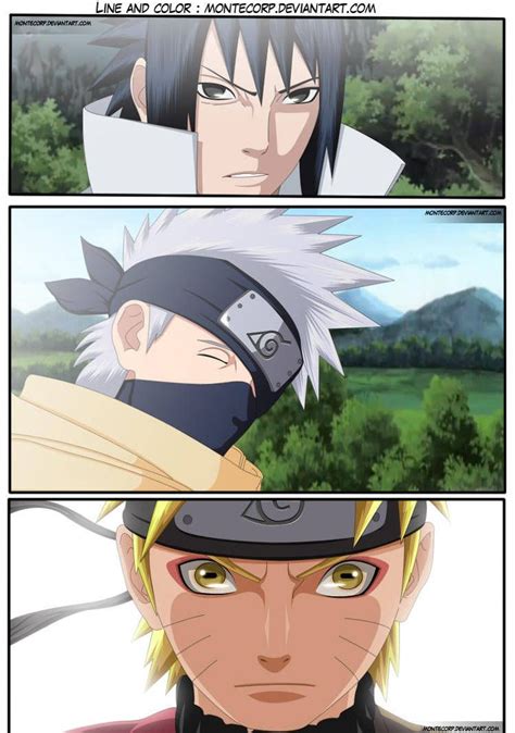 Naruto Sasuke And Kakashi By Montecorp On Deviantart Anime Animação