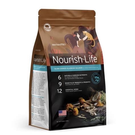 Jual Nurture Pro Nourish Life Alaskan Salmon Dry Cat Food Makanan