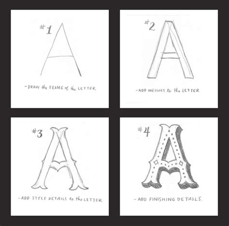 How To Draw Fantastic Letters By Hand In 4 Simple Steps Drawing