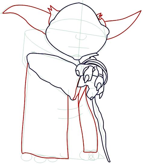 How To Draw Yoda From Star Wars With Step By Step Drawing