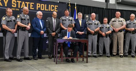 Beshear Signs Bill To Increase Kentucky Trooper Salaries Fox 56 News