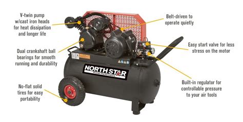 Free Shipping — Northstar Single Stage Portable Electric Air Compressor