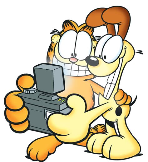 Garfield Selfie Clipart , Png Download - Garfield En Odie Selfie , Transparent Cartoon - Jing.fm