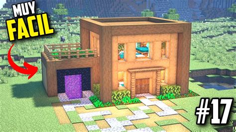 Como Hacer Una Casa De Madera En Minecraft Survival Facil Youtube