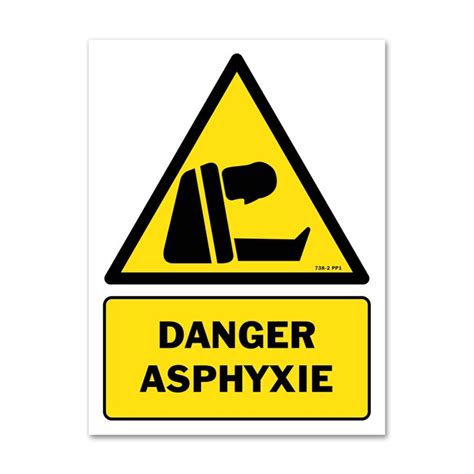 Panneau indication picto risque d'asphyxie - sur SBE direct