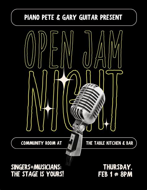 Feb 1 The Table Kitchen And Bar To Host Open Jam Feb 1 2024 8 Pm