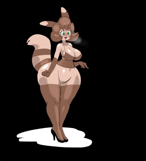 Rule 34 Black Background Blush Bottomless Breasts Breath Brown Fur Brown Hair Clothed Clothes
