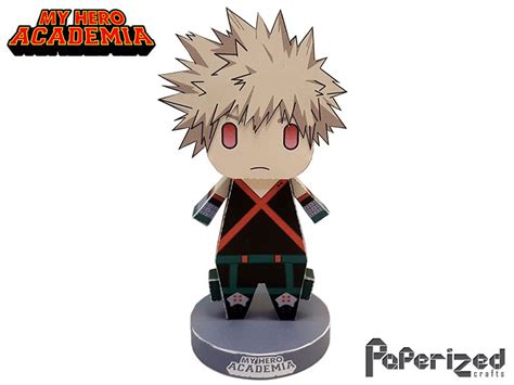 Paperized Crafts My Hero Academia Katsuki Bakugo Papercraft Paper Crafts Anime Crafts My