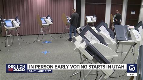 Early In Person Voting Underway In Utah Youtube