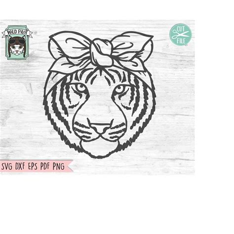 Tiger Bandana Svg Tiger Svg File Tiger Cut File Tiger Wit Inspire