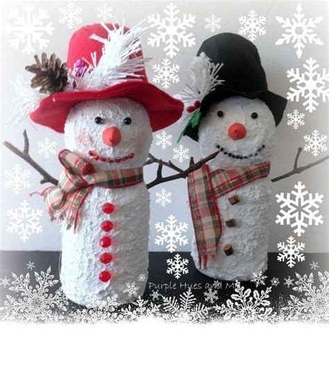 Recycled Juice Bottle Snowmen Diy Christmas Decorations Easy Coffee