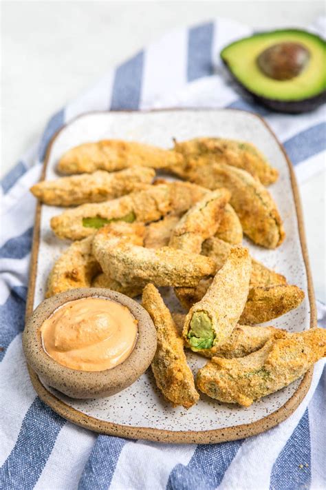 Crispy Baked Avocado Fries Vegan And Gluten Free From My Bowl