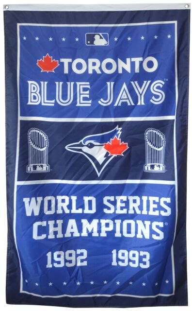 Toronto Blue Jays World Series Championship Flag Banner 3x5 Ft Us