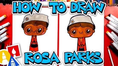 How To Draw Rosa Parks Art For Kids Hub