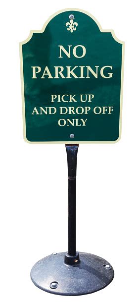 No Parking Pick Up And Drop Off Only Sign Stock Photo Download Image